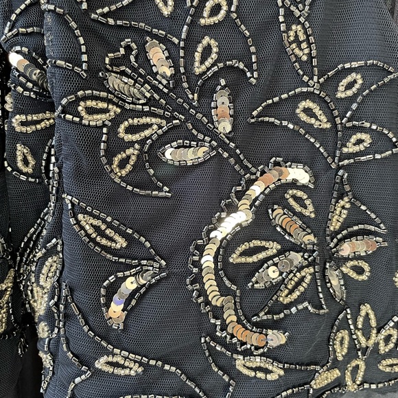 Lovedrobe Luxe (ASOS) Embellished V-Neck Midi Dress (US Size 28) - Picture 11 of 13